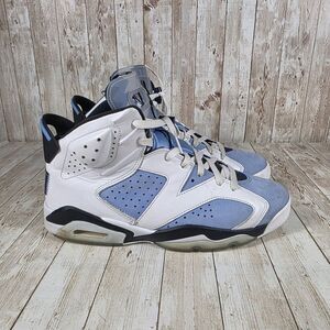 Jordan 6 Retro UNC Basketball Shoes CT8529-410 White Blue‎ Sneakers Size 11